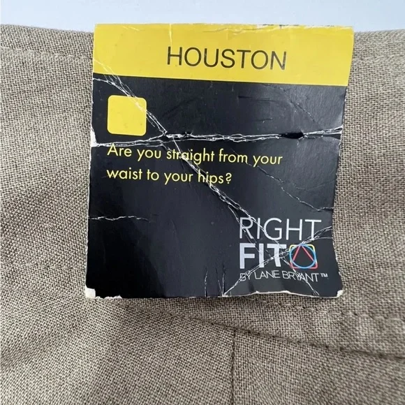 NWT Lane‎ Bryant Women’s Size 2 PETITE Beige Houston Trouser Dress Pants - Picture 7 of 7